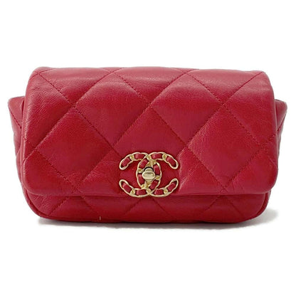 Chanel Chanel19 Belt Bag Red AS1163 Lambskin