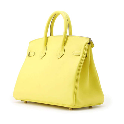 HERMES Birkin Lime Swift Leather Size 25