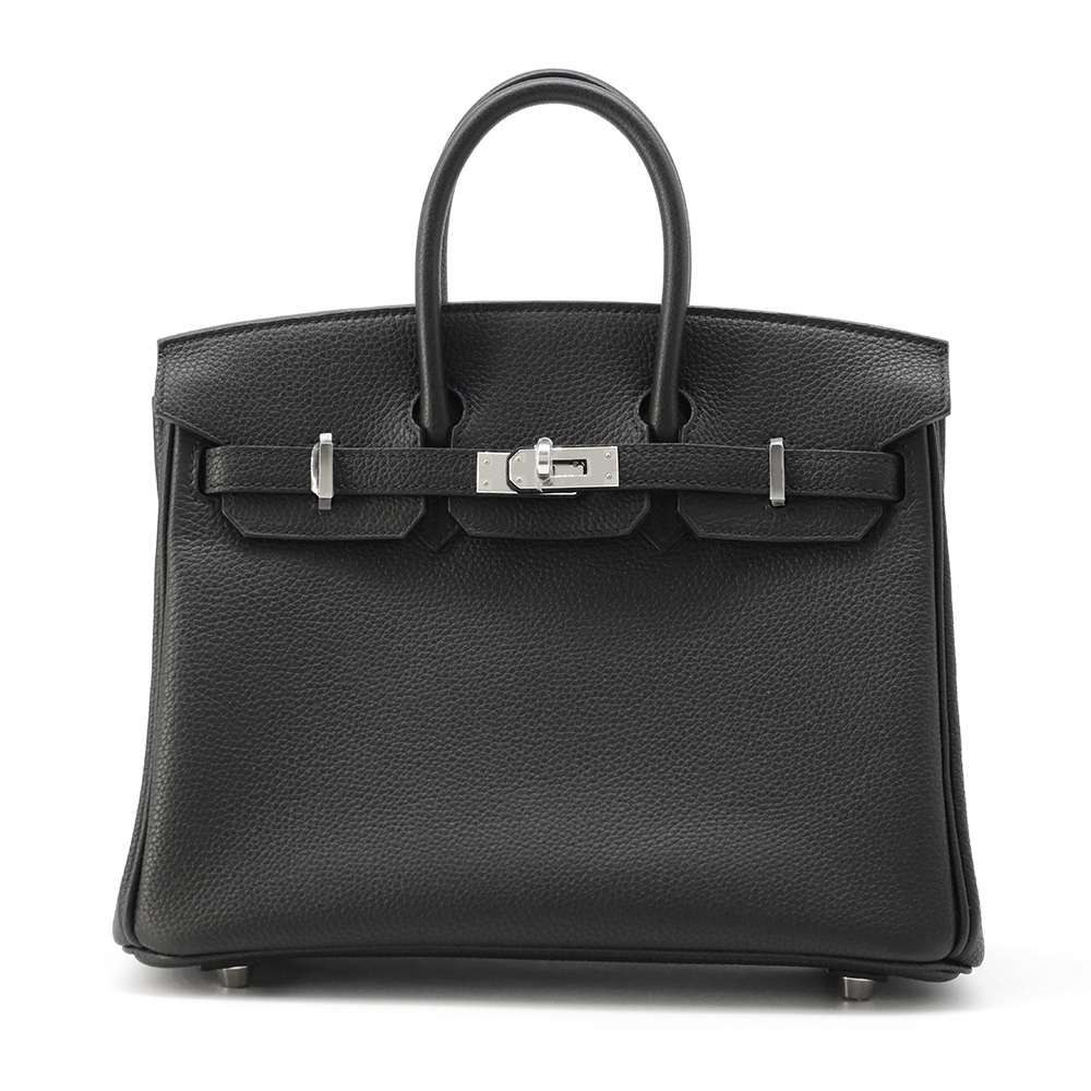 HERMES Birkin Black Togo Leather Size 25