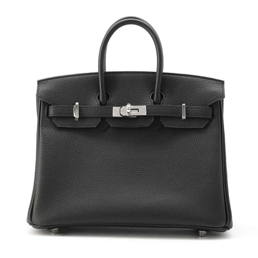 HERMES Birkin Black Togo Leather Size 25