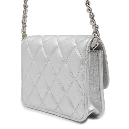 Chanel Star ChainPouch Silver Lambskin