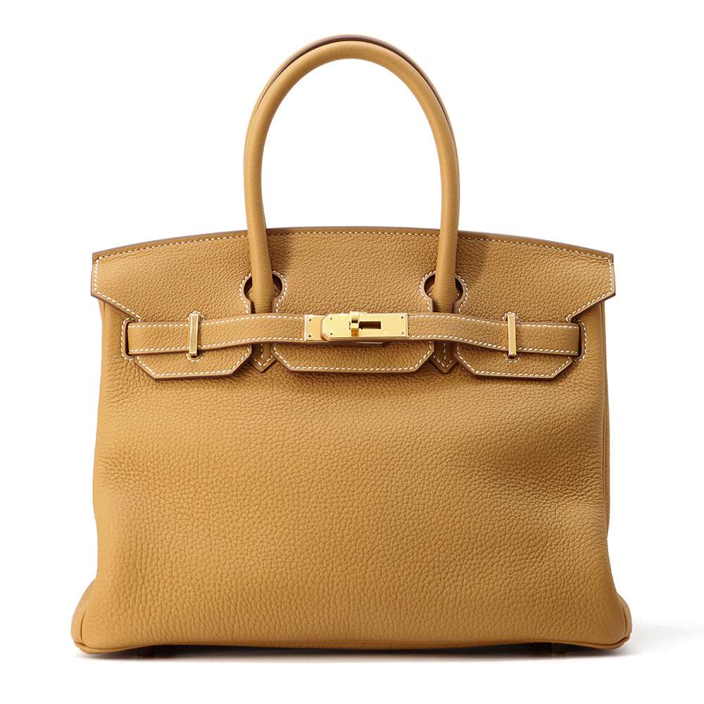 HERMES Birkin Natural Sable Togo Leather Size 30