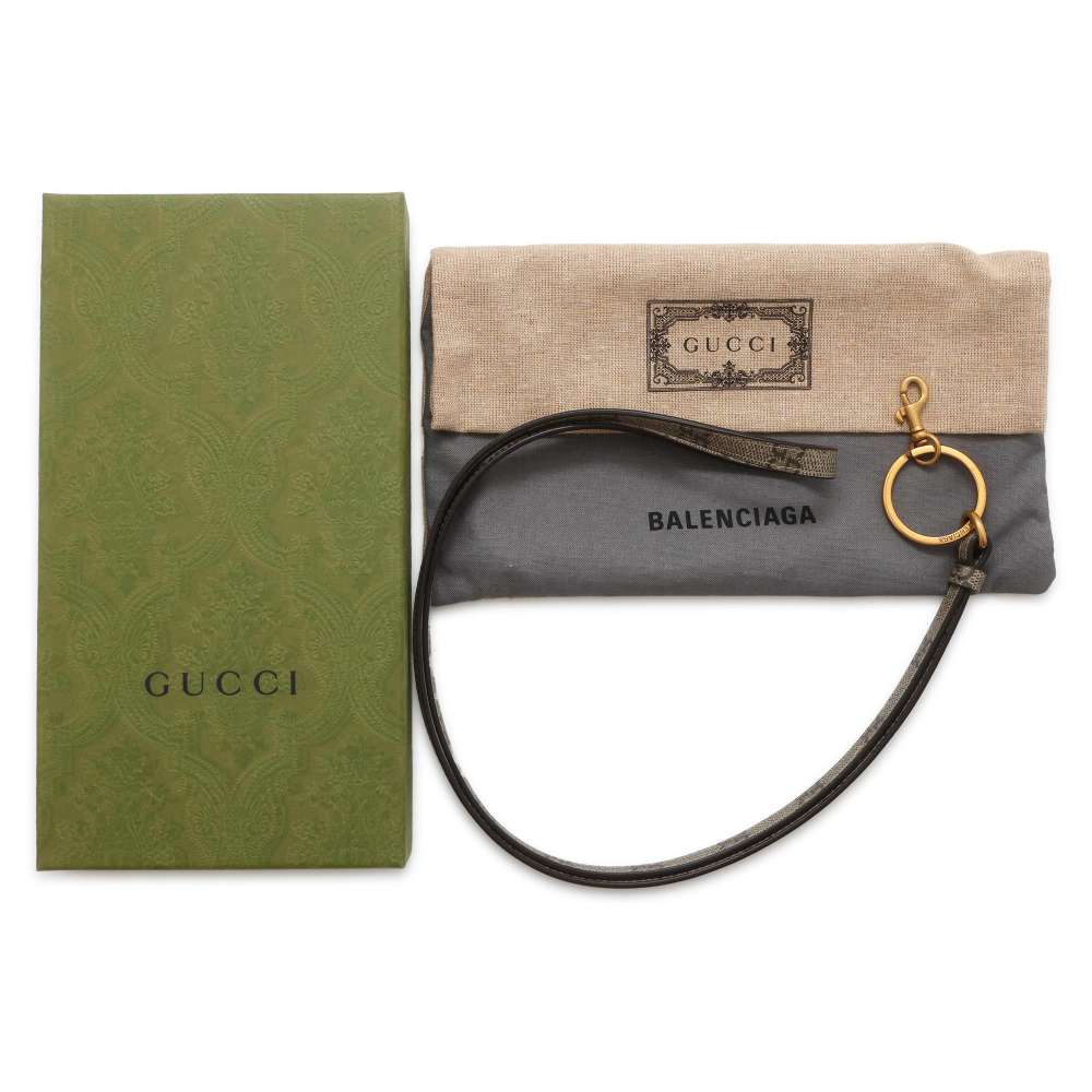 GUCCI BALENCIAGA Collaboration The Hacker Fragment Case Beige 681706 GG SupremeCanvas