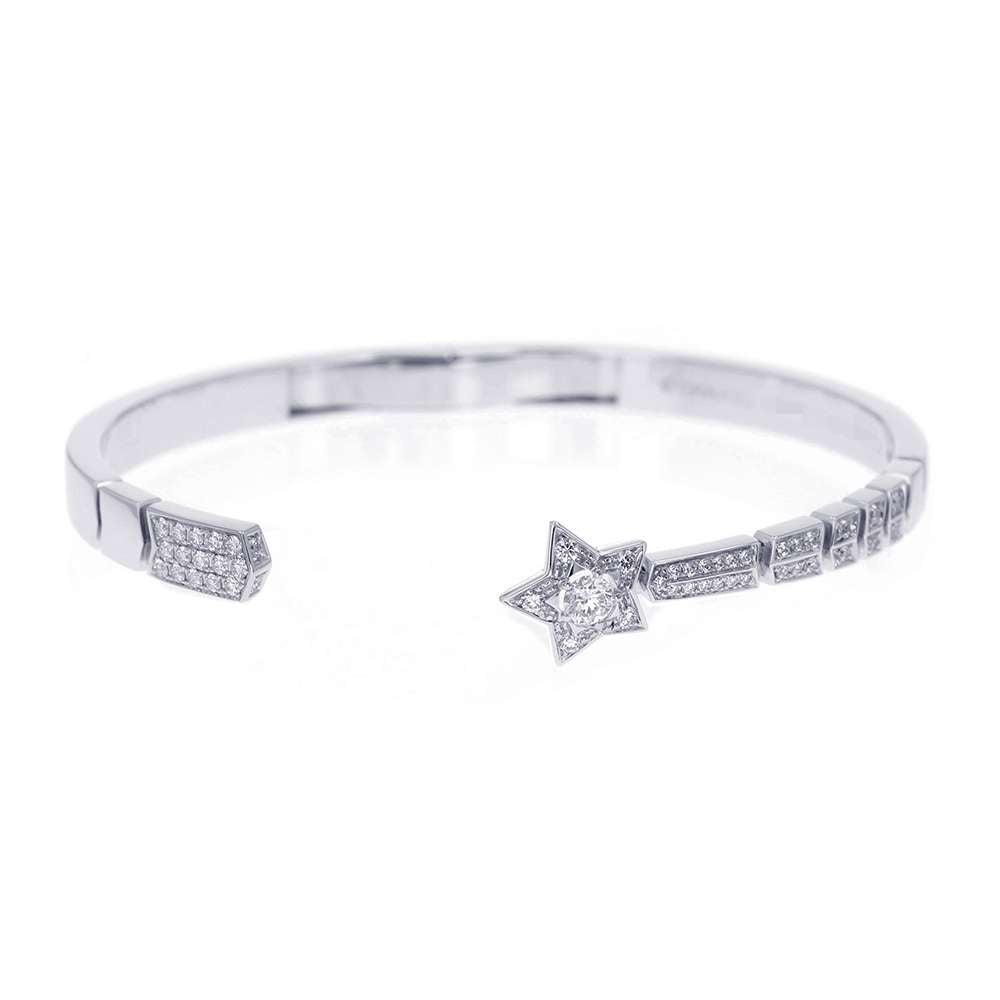Chanel Comet Collection Bracelet Size S J11491 18K White Gold