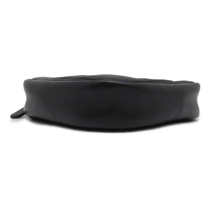 Chanel Matelasse Diamond Shape ChainPouch Black Lambskin