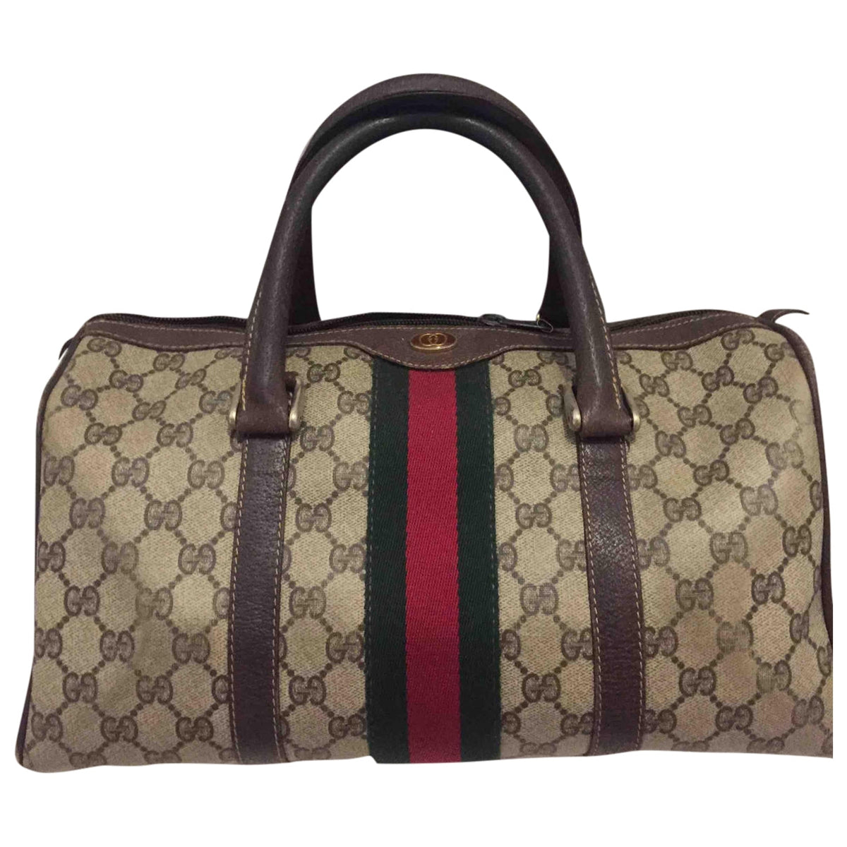 Gucci boston multicolour cloth handbag