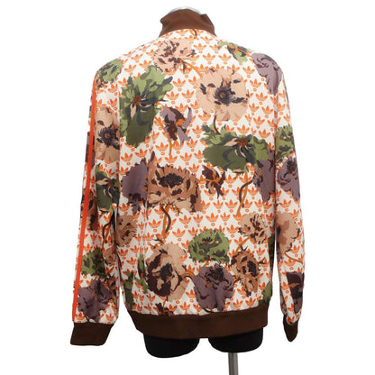 GUCCI Technical Zip Jacket Jersey Size L White/Orange 692108 Polyester55% Cotton45%