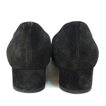 Chanel Black Suede Ballerinas, 36.5