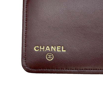 CHANEL Notebook-style long wallet Black AP4129 Caviar Leather