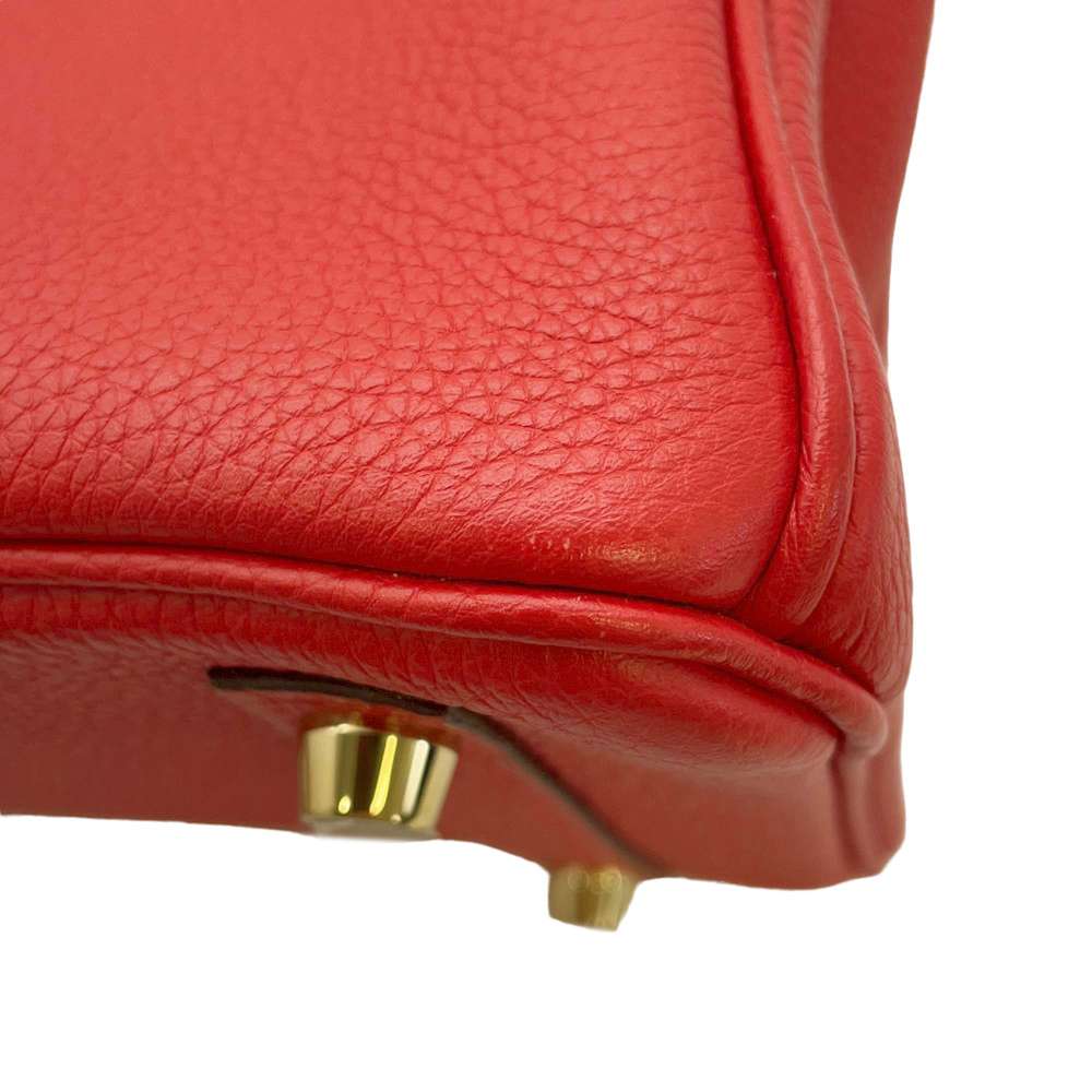 HERMES Birkin Rouge Coeur Togo Leather Size 25