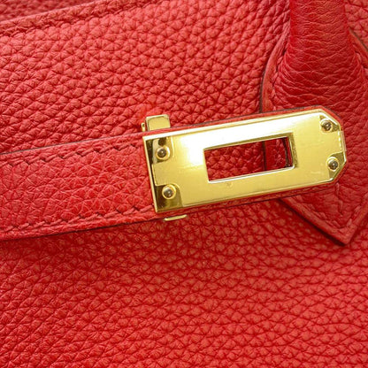 HERMES Birkin Rouge Coeur Togo Leather Size 25