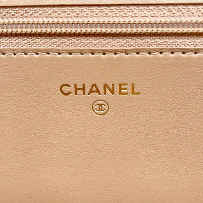 CHANEL Boy Chanel Top Handle Chain Wallet Jasmin Flower AP3558 Soft Caviar Leather