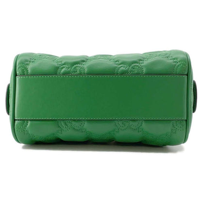 GUCCI GGMatelasse 2wayTravel Bag Green 702251 Leather Size Mini