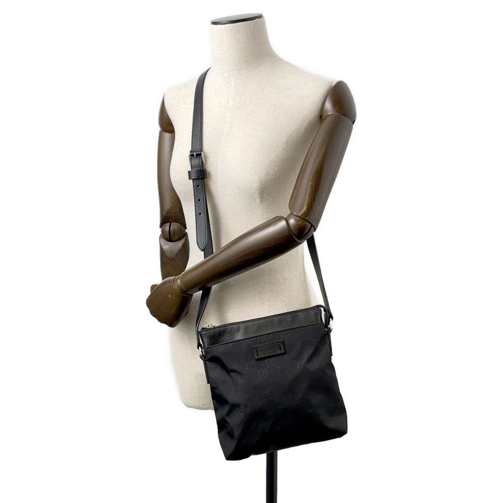 GUCCI GG Shoulder Bag Black 510339 Nylon