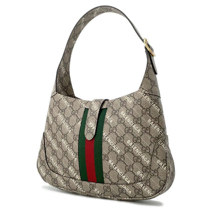 GUCCI Hacker Project Jackie 1961 Shoulder Bag Beige 636706 GG SupremeCanvas