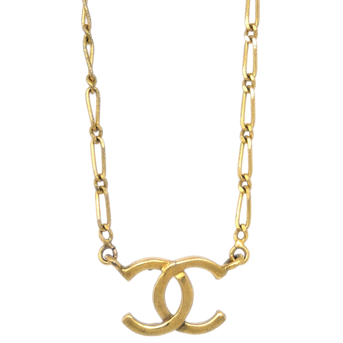 Chanel Bag Chain Pendant Necklace Gold