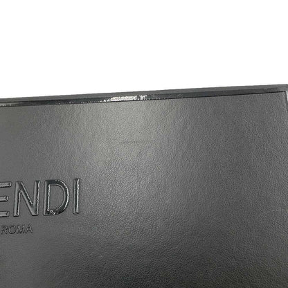 FENDI Horizontal Box Bag Black 7VA520 Calf Leather