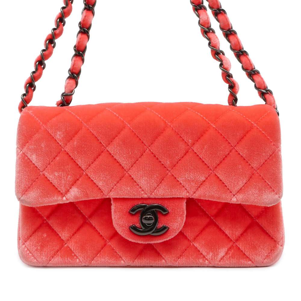 Chanel Matelasse ChainShoulder Bag Pink A69900 Velour