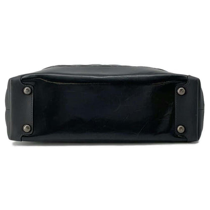 CHANEL Matelasse Tote Bag Black Patent Leather