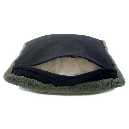 Chanel CC Logo Cushion Black/White/Khaki Cashmere100% Mouton100%