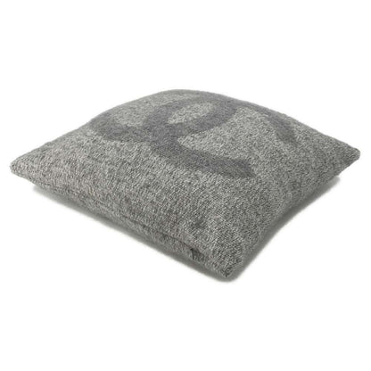 Chanel CC Logo Cushion Gray Cashmere94% Silk6%