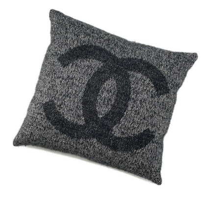 Chanel CC Logo Cushion Black Cashmere94% Silk6%