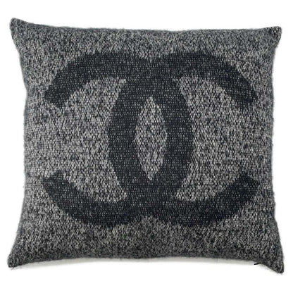 Chanel CC Logo Cushion Black Cashmere94% Silk6%
