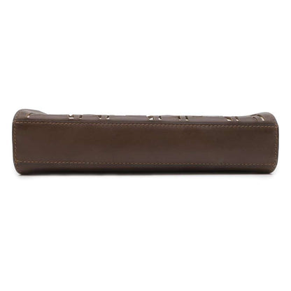 FENDI Peekaboo Fit Brown 7VA422 Leather Size Mini