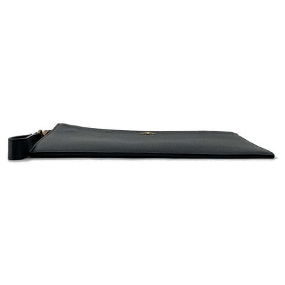 GUCCI Animalier BEE Clutch Bag Black 523684 Leather