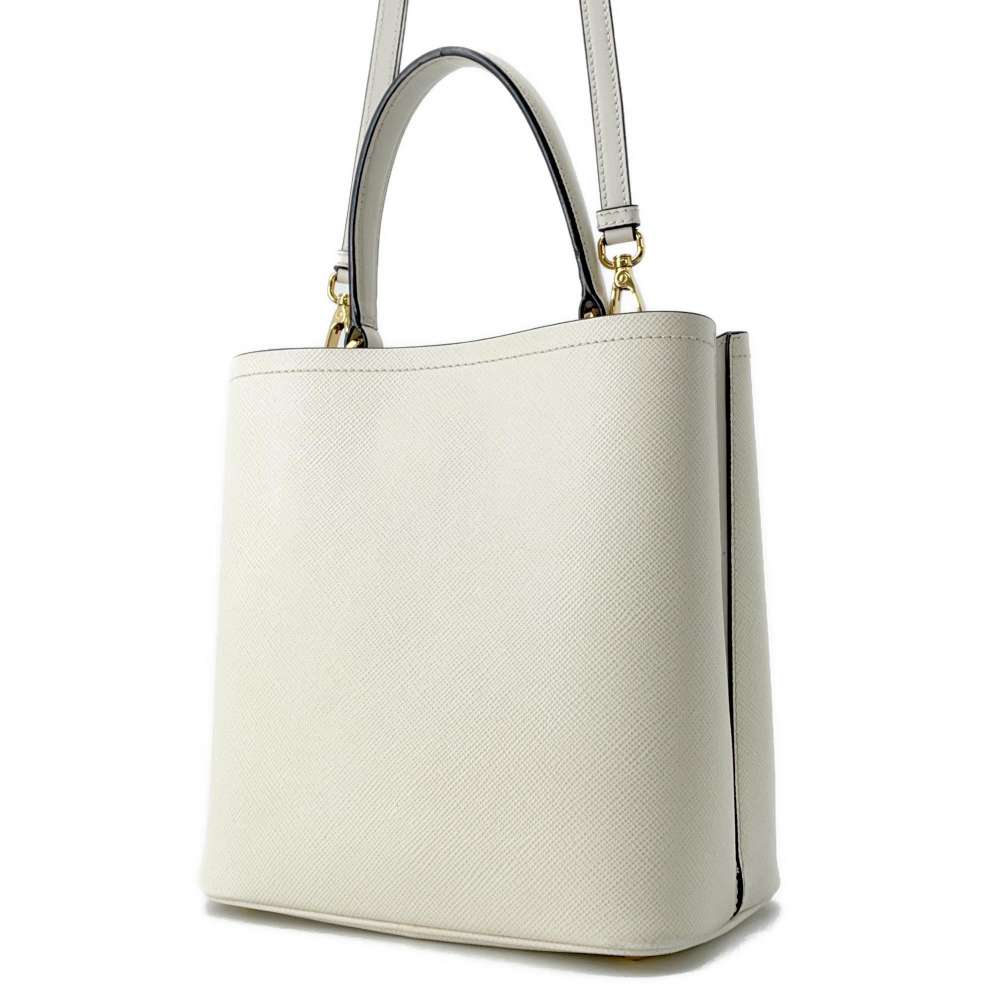 PRADA Panier 2wayShoulder White 1BA212 Leather