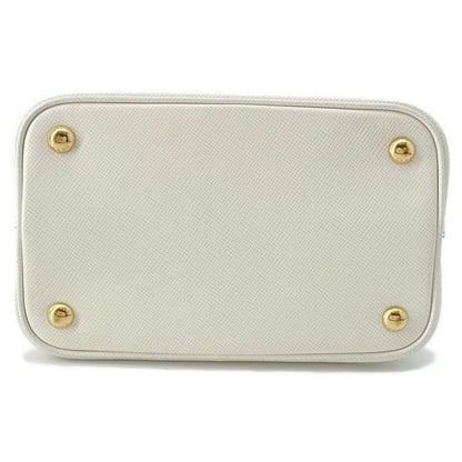 PRADA Panier 2wayShoulder White 1BA212 Leather