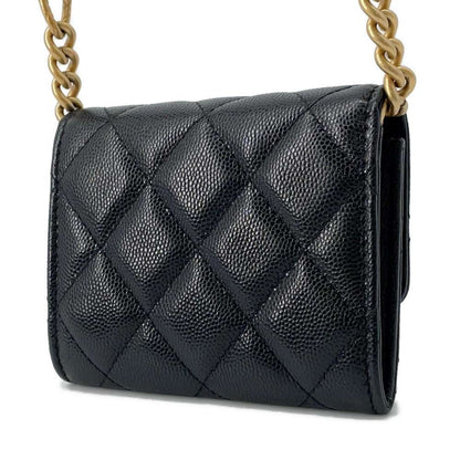Chanel Mini Materasse Chain Shoulder Black AP2629 Caviar Leather