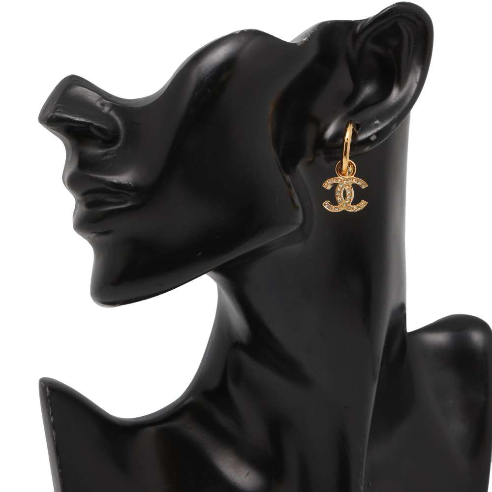 Chanel Swing Earrings ABA065 Metal  Rhinestone