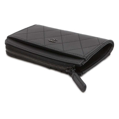 Chanel Fragment Coin purse Black AP3820 Grained CalfLeather