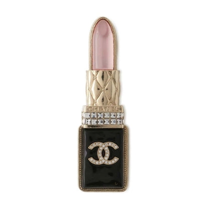 Chanel Brooch Lipstick Black AB7677 Metal