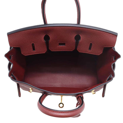HERMES Birkin Rouge H Togo Leather Size 25
