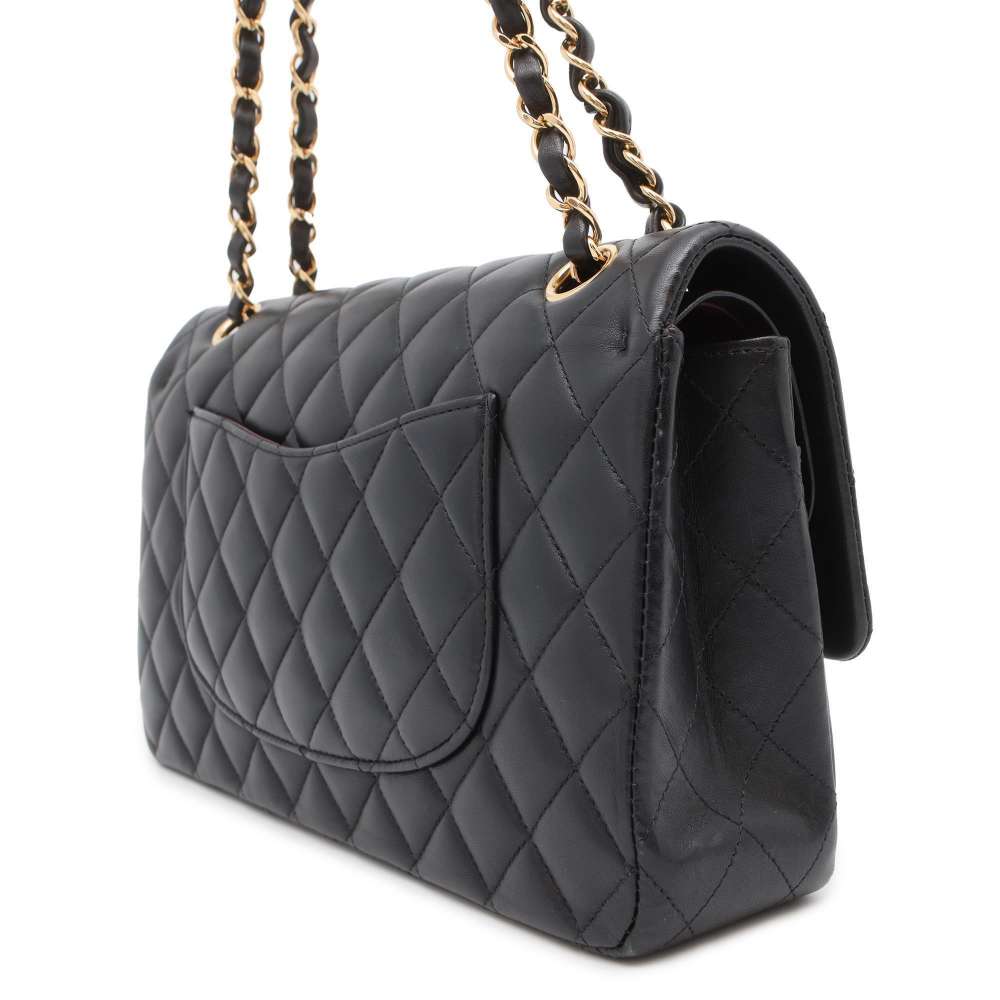 Chanel Matelasse ChainShoulder Bag Black A01112 Lambskin Size 25