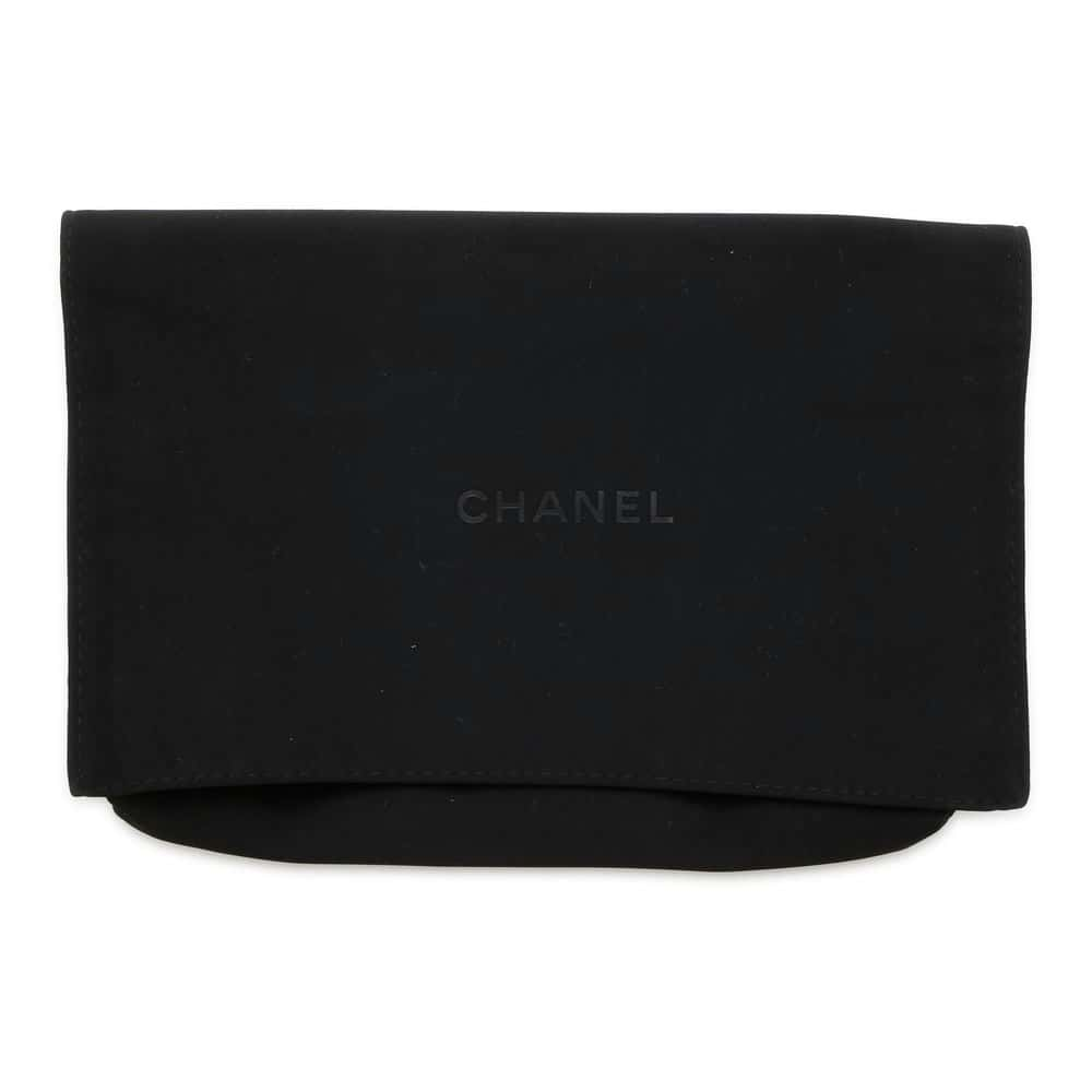 CHANEL Chain wallet Black/White AP0250 Tweed