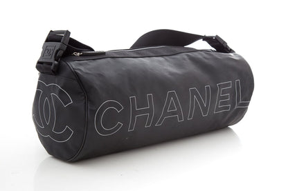 Chanel 2008/09 Black Sports CC Barrel Bag