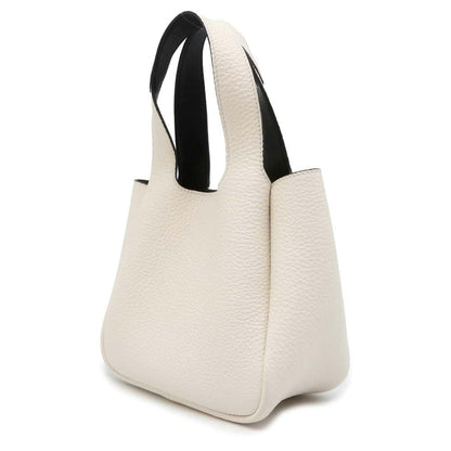 PRADA Handbag White 1BA349 Leather