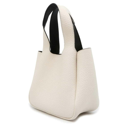 PRADA Handbag White 1BA349 Leather