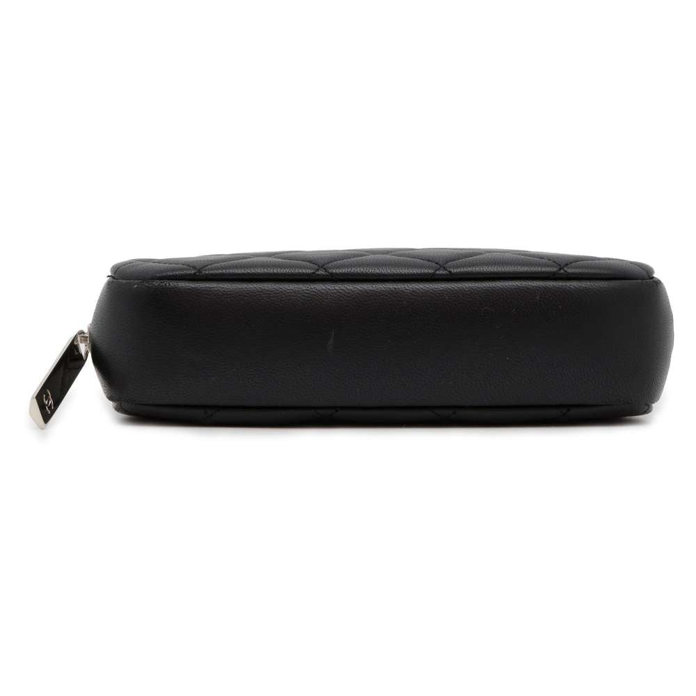 Chanel Matelasse Pouch Black A80909 Lambskin