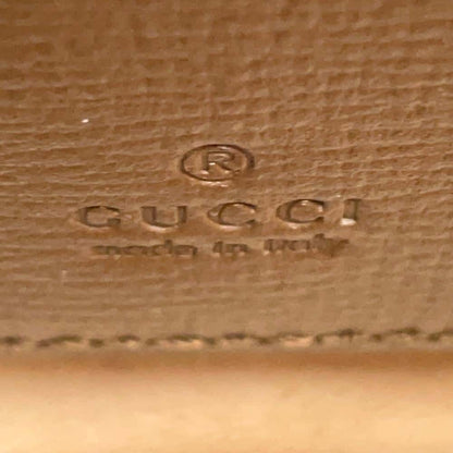 GUCCI GG Supreme Horsebit 1955 Strap Wallet Beige/Brown 699760 GG SupremeCanvas Leather