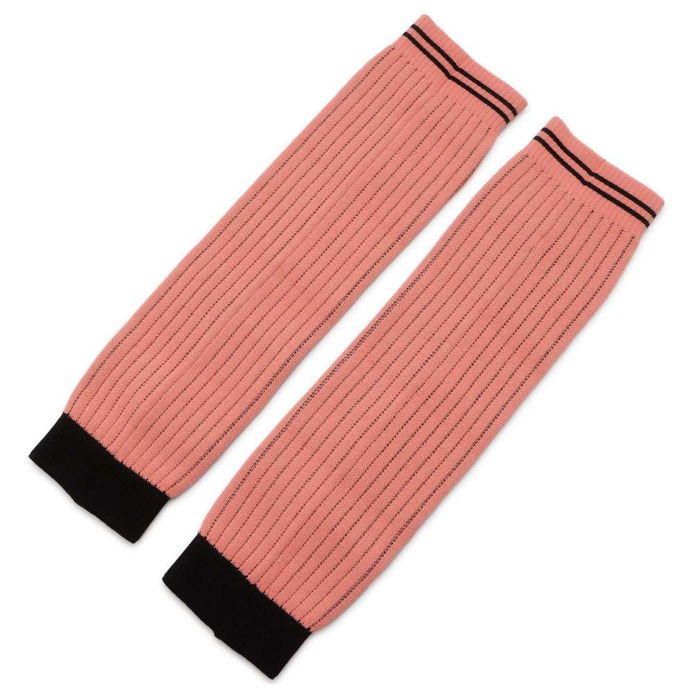 Chanel Logo Border Gaiter Leg Warmers Pink/Black Rayon69% Polyester27% Nylon3% Polyurethane1%