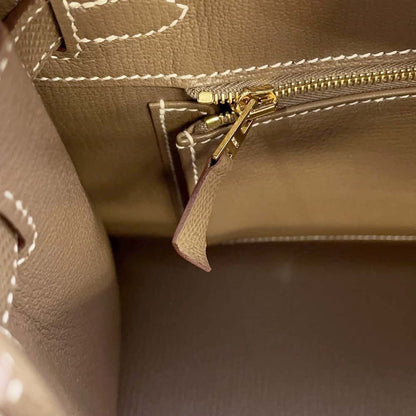 HERMES Birkin Sellier Etoupe Epsom Size 25