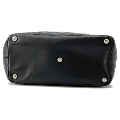 CHANEL Cambon line Tote Bag Black A25169 Leather Size Large