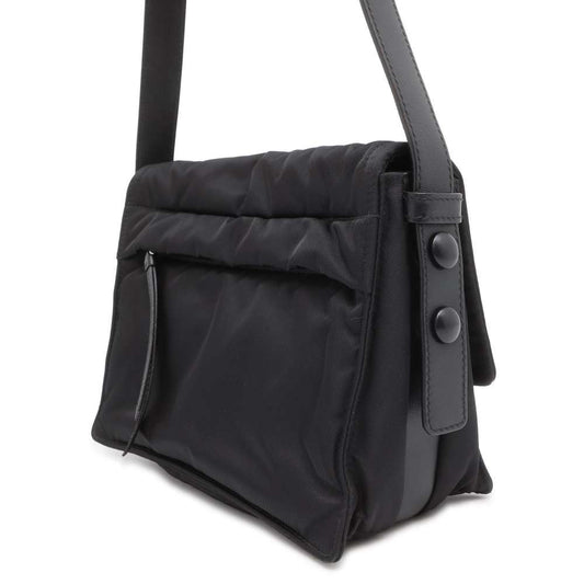 PRADA Small Padded Re-Nylon Shoulder Bag Black 1BD313 Nylon Leather Size Small