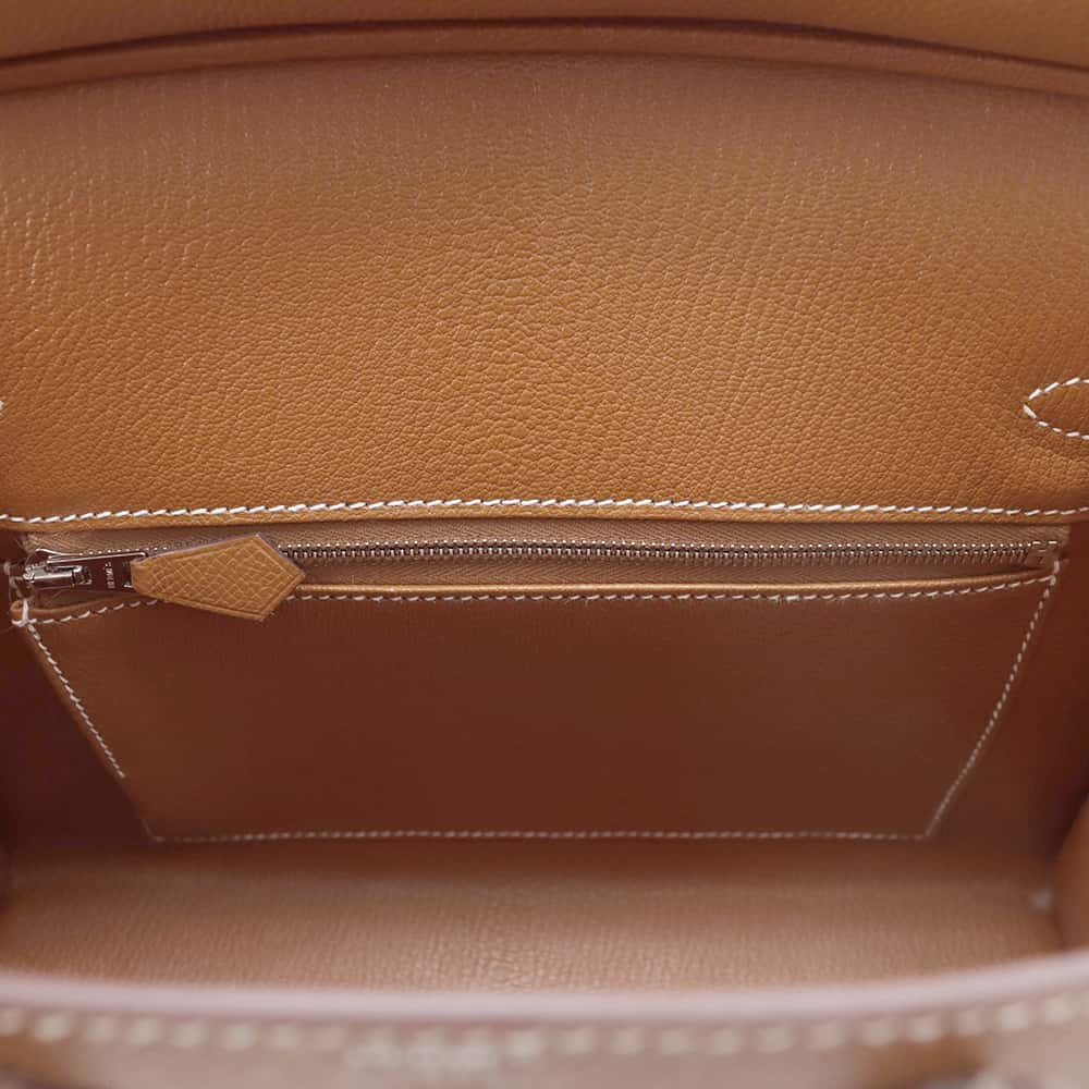 HERMES Birkin Sellier Gold Epsom Size 25