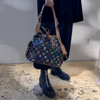 Louis Vuitton Black Monogram Multicolor Petit Noe Bag