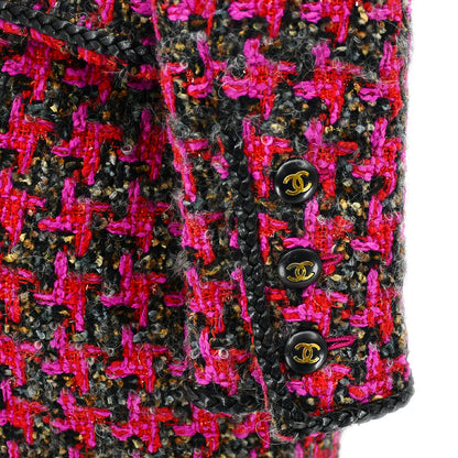 Chanel Setup Suit Jacket Skirt Black
